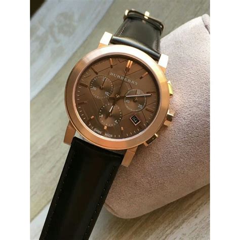 Burberry The City BU9755 Chronograph Brown Unisex Leather 